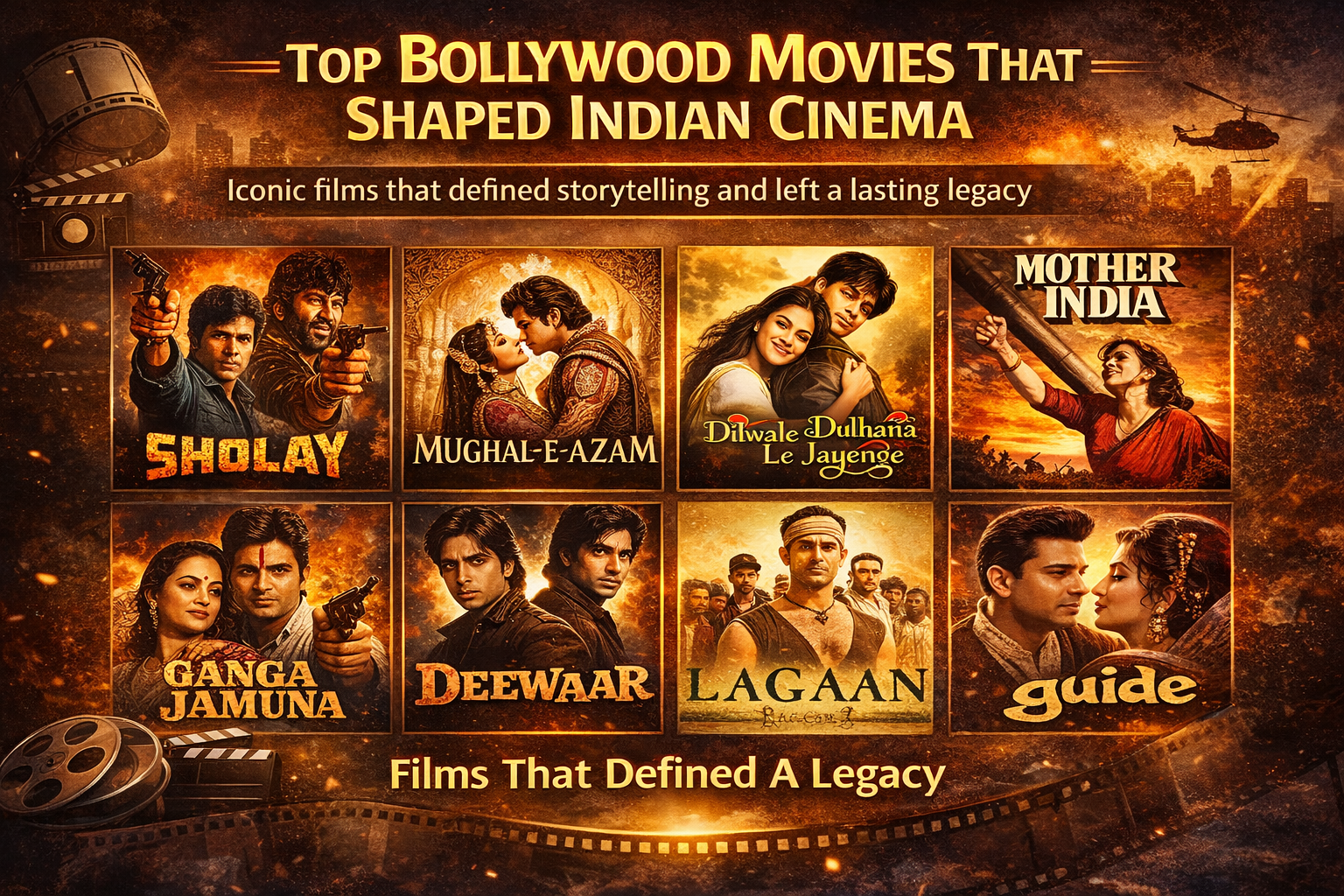 Top Bollywood Movies That Shaped Indian Cinema